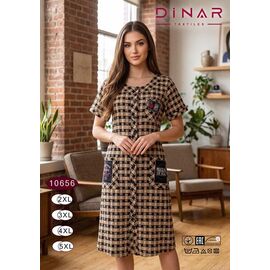 Фотография Халат женский 10656 beige р.2XL-5XL "Anion" недорого оптом от прямого поставщика