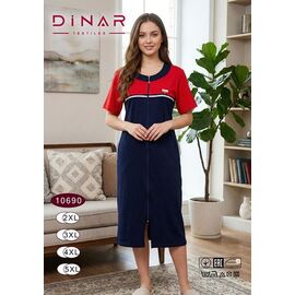 Фотография Халат женский 10690 navy р.2XL-5XL "Anion" недорого оптом от прямого поставщика