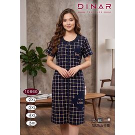 Фотография Халат женский 10860 navy р.2XL-5XL "Anion" недорого оптом от прямого поставщика