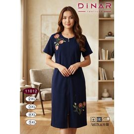 Фотография Халат женский 11012 navy р.2XL-5XL "Anion" недорого оптом от прямого поставщика