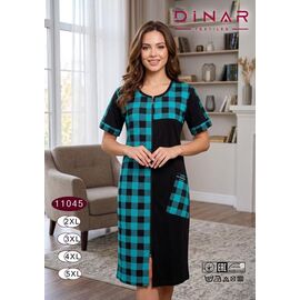 Фотография Халат женский 11045 l.blue р.2XL-5XL "Anion" недорого оптом от прямого поставщика