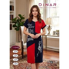 Фотография Халат женский 11046 red р.2XL-5XL "Anion" недорого оптом от прямого поставщика