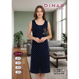Фотография Халат женский 12144 navy р.2XL-5XL "Anion" недорого оптом от прямого поставщика