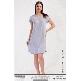 Фотография Ночнушка женская T220 l.grey р.XL-4XL "Trikotag" недорого оптом от прямого поставщика