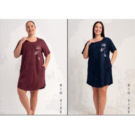 Фотография Ночнушка женская T269 wine р.5XL-7XL "Trikotag" недорого оптом от прямого поставщика