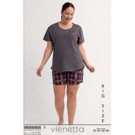 Фотография Пижама лёгкая женская T380 grey р.XL-4XL "Trikotag" недорого оптом от прямого поставщика