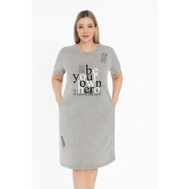 Фотография Ночнушка женская T290 l.grey р.2XL-6XL "Trikotag" недорого оптом от прямого поставщика