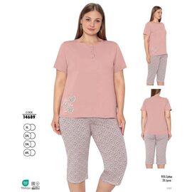 Фотография Пижама лёгкая женская 14689 powder р.XL-4XL "Trikotag" недорого оптом от прямого поставщика