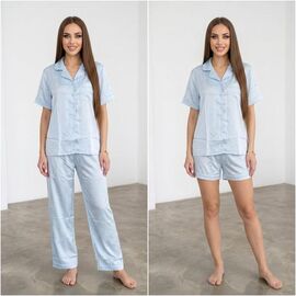 Фотография Комплект женский 3850 l.blue р.M-2XL "Trikotag" недорого оптом от прямого поставщика