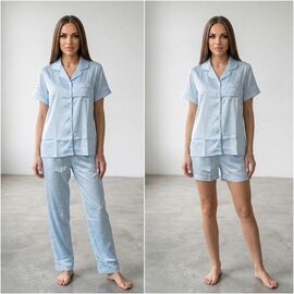 Фотография Комплект женский 3320 l.blue р.M-2XL "Trikotag" недорого оптом от прямого поставщика