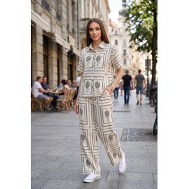 Фотография Костюм женский T703 beige р.S-XL "Trikotag" недорого оптом от прямого поставщика
