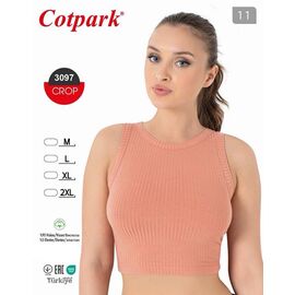 Фотография Топ женский 3097 peach р.M-2XL "Trikotag" недорого оптом от прямого поставщика