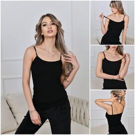 Фотография Майка женская 3000 black р.XL-3XL "Trikotag" недорого оптом от прямого поставщика