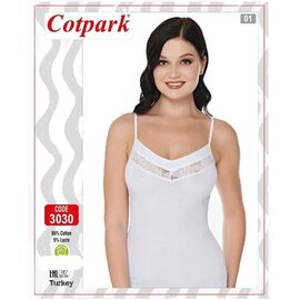 Фотография Майка женская 3030 white р.M-2XL "Trikotag" недорого оптом от прямого поставщика