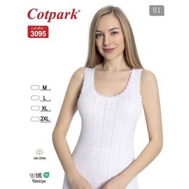 Фотография Майка женская 3095 white р.M-2XL "Trikotag" недорого оптом от прямого поставщика