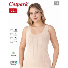 Фотография Майка женская 3095 beige р.M-2XL "Trikotag" недорого оптом от прямого поставщика