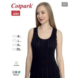 Фотография Майка женская 3095 black р.M-2XL "Trikotag" недорого оптом от прямого поставщика