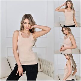 Фотография Майка женская 3002 beige р.L-3XL "Trikotag" недорого оптом от прямого поставщика