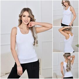 Фотография Майка женская 3002 white р.M-3XL "Trikotag" недорого оптом от прямого поставщика