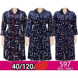 Фотография Халат женский S97 mix р.6XL-10XL "Anion" недорого оптом от прямого поставщика