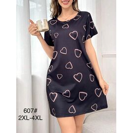 Фотография Ночнушка женская 607 black р.2XL-4XL "Anion" недорого оптом от прямого поставщика