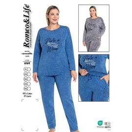 Фотография Пижама женская 6169 blue р.XL-5XL "Trikotag" недорого оптом от прямого поставщика