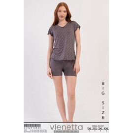Фотография Пижама лёгкая женская T1416 grey р.XL-4XL "Trikotag" недорого оптом от прямого поставщика