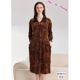 Фотография Халат женский 900-312 brown р.58-66 "Anion" недорого оптом от прямого поставщика