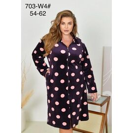 Фотография Халат женский 703-W4 violet р.54-62 "Anion" недорого оптом от прямого поставщика