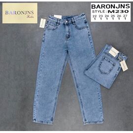 Джинси дитячі на дівчинку M230 l.blue р.22-27 "Baron Jeans" недорого оптом від прямого постачальника