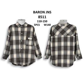 Сорочка підліткова 8511 grey р.110-150 "Baron Jeans" недорого оптом від прямого постачальника