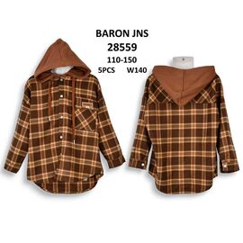Сорочка підліткова 28559 camel р.110-150 "Baron Jeans" недорого оптом від прямого постачальника