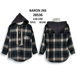 Сорочка підліткова 28536 black р.110-150 "Baron Jeans" недорого оптом від прямого постачальника