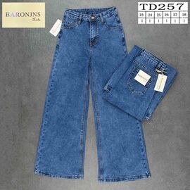 Джинси підліткові 257 blue р.23-28 "Baron Jeans" недорого оптом від прямого постачальника