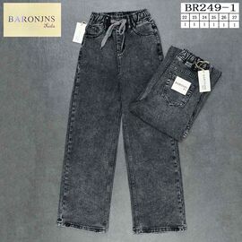 Джинси підліткові 249-1 d.grey р.22-27 "Baron Jeans" недорого оптом від прямого постачальника