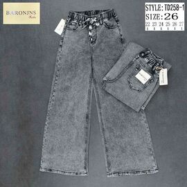 Джинси підліткові 258-1 grey р.22-27 "Baron Jeans" недорого оптом від прямого постачальника
