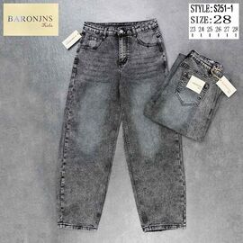 Джинси підліткові 251-1 d.grey р.23-28 "Baron Jeans" недорого оптом від прямого постачальника