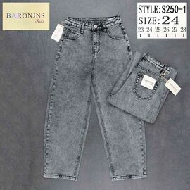 Джинси підліткові 250-1 grey р.23-28 "Baron Jeans" недорого оптом від прямого постачальника