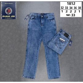 Джинси чоловічі 1812 blue р.32-38 "Baron Jeans" недорого оптом від прямого постачальника