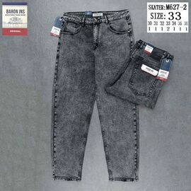 Джинси чоловічі M627-2 grey р.30-38 "Baron Jeans" недорого оптом від прямого постачальника