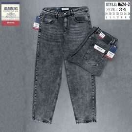 Джинси чоловічі M624-2 d.grey р.29-36 "Baron Jeans" недорого оптом від прямого постачальника