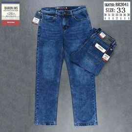 Джинси чоловічі BR2041 blue р.30-38 "Baron Jeans" недорого оптом від прямого постачальника