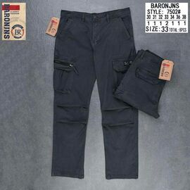 Джинси чоловічі 7502-6 d.grey р.30-38 "Baron Jeans" недорого оптом від прямого постачальника