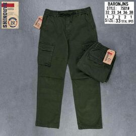 Джинси чоловічі 7501-3 green р.32-38 "Baron Jeans" недорого оптом від прямого постачальника