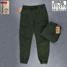 Джинси чоловічі 7503-3 green р.32-40 "Baron Jeans" недорого оптом від прямого постачальника