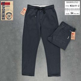 Джинси чоловічі W2619-2 d.grey р.29-38 "Baron Jeans" недорого оптом від прямого постачальника