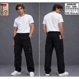 Джинси чоловічі 7500-1 black р.32-42 "Baron Jeans" недорого оптом від прямого постачальника