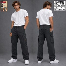 Джинси чоловічі 7500-6 d.grey р.32-42 "Baron Jeans" недорого оптом від прямого постачальника
