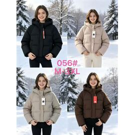 Куртка жіноча зимова 056 black р.M-3XL "Xie" недорого оптом від прямого постачальника