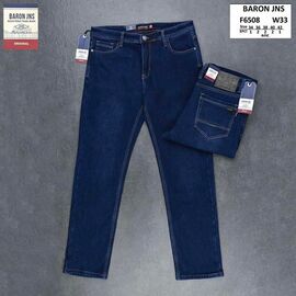 Джинси чоловічі F6508 navy р.32-42 "Baron Jeans" недорого оптом від прямого постачальника